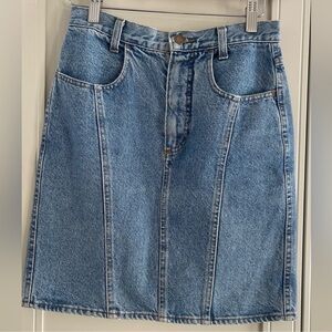Vintage 90's United Colors Of Benneton Cotton Denim Mini Skirt